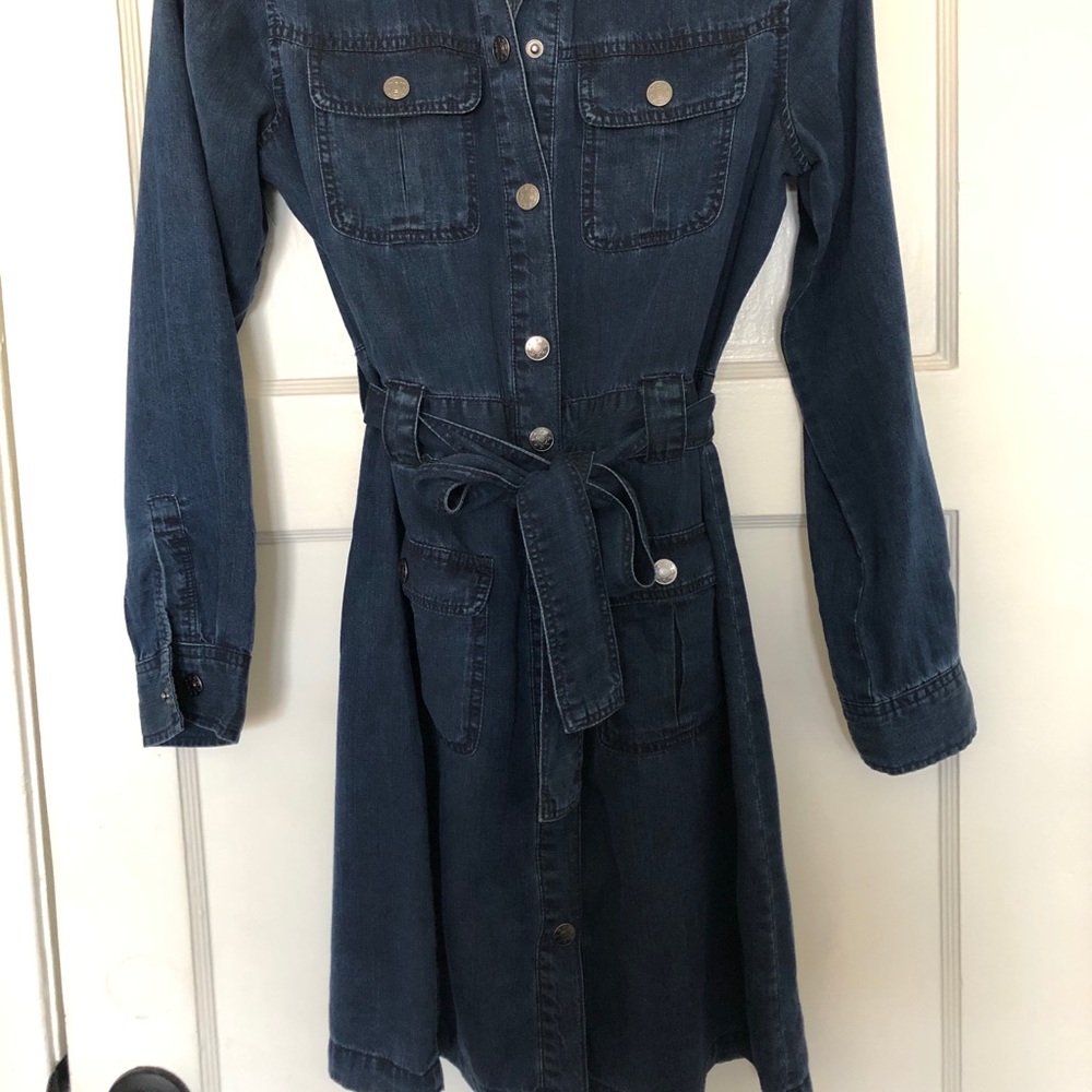 Rails denim shirtdress